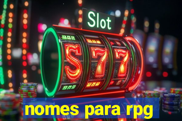 nomes para rpg